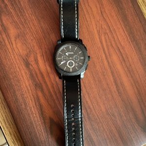 Black fossil watch.